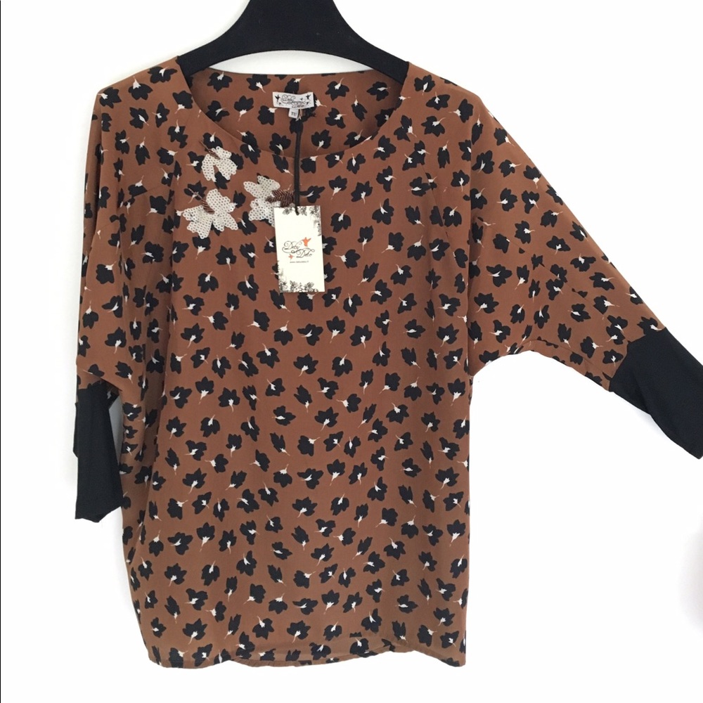 2 for 20 Embellished kimono sleeves top